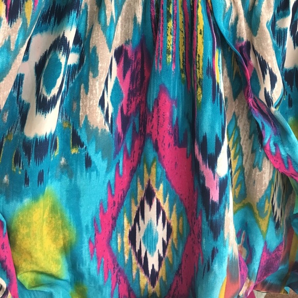 Circus circus-Tribal print colorful dress sz-large - Picture 7 of 7