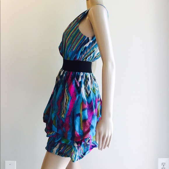 Circus circus-Tribal print colorful dress sz-large - Picture 3 of 7