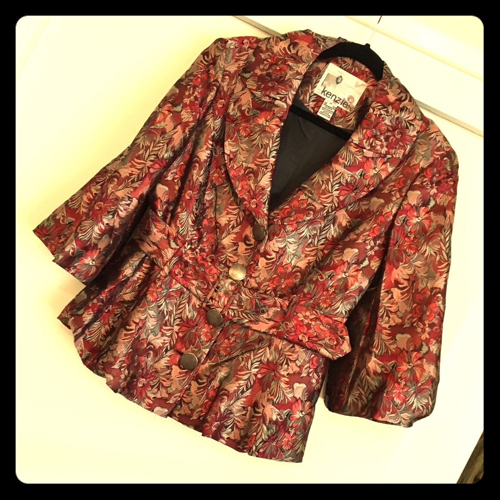Kenzie metallic brocade jacket