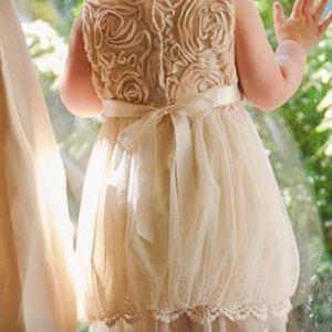 Flower girl dress. Size 18 months - 2t hand made