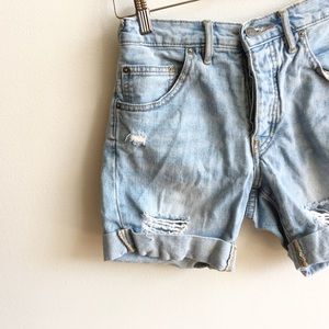 Free people denim boyfriend short