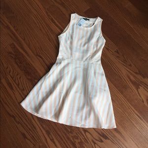 Peach & Cream striped dress