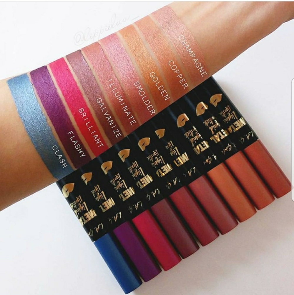 4X LA GIRL METAL MATTE LIQUID LIPSTICK