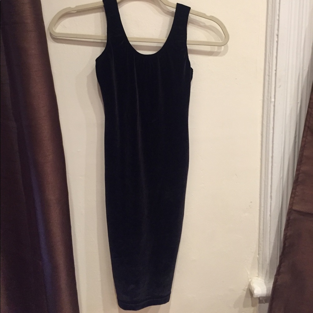 Black velvet American Apparel dress