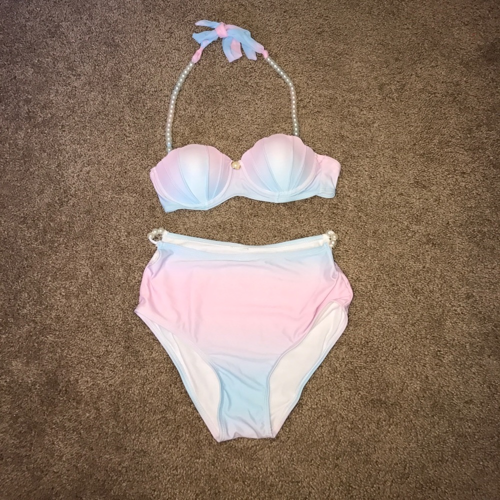 Mermaid high waisted bathing suit