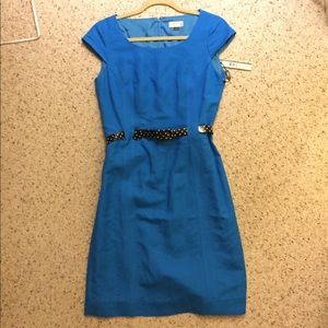 Tahari Blue Sheath Dress