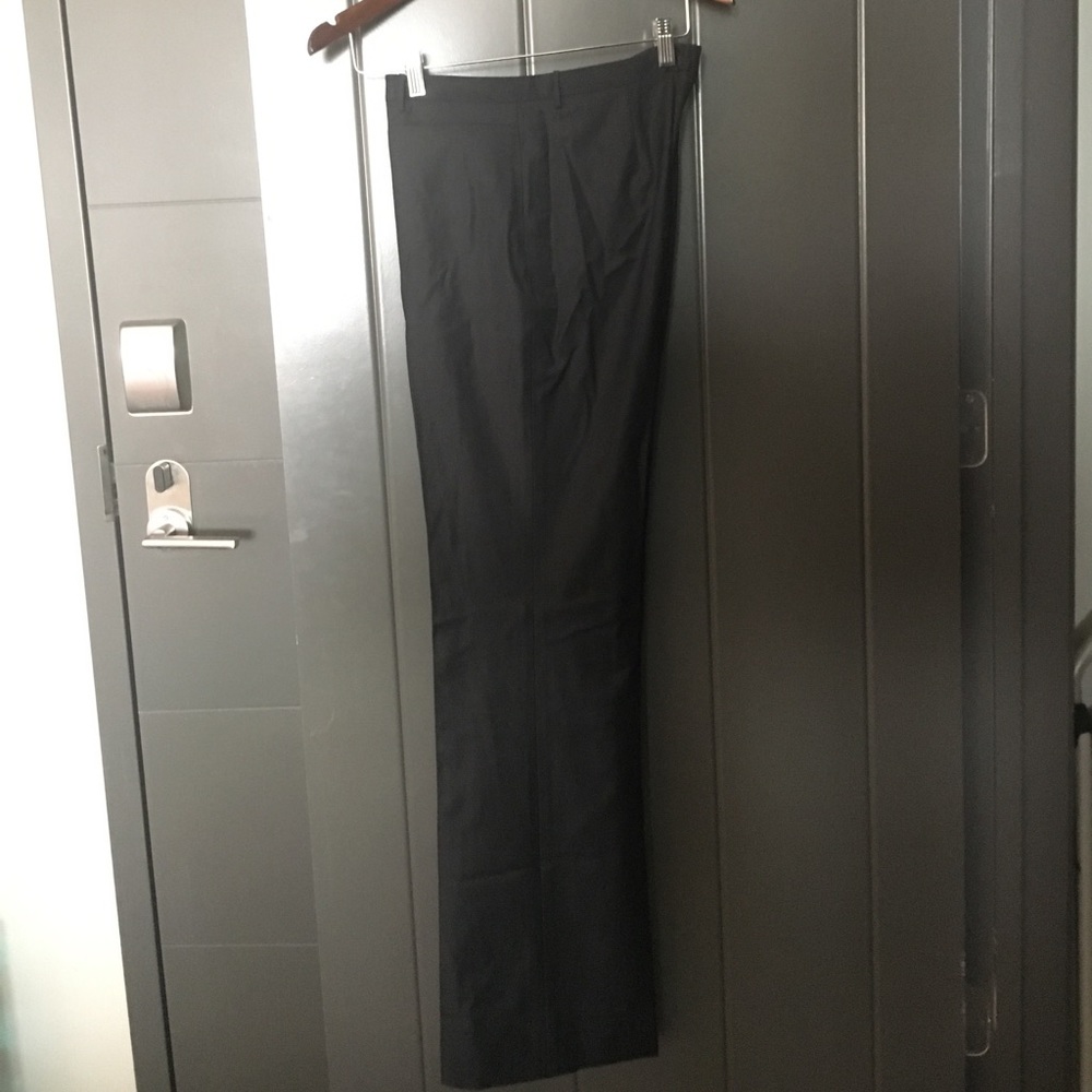 Dark gray trousers