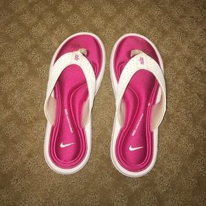 Pink Nike Comfort Footbed Flip Flops
