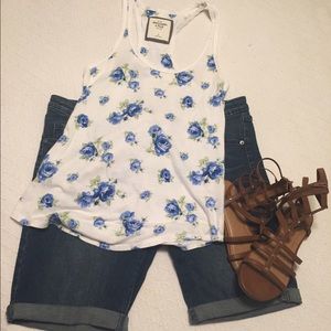 Abercrombie and Fitch floral tank top!