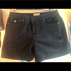 Black Jean shorts