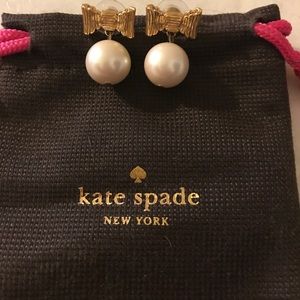 Kate Spade Pearl and Bow Earrings