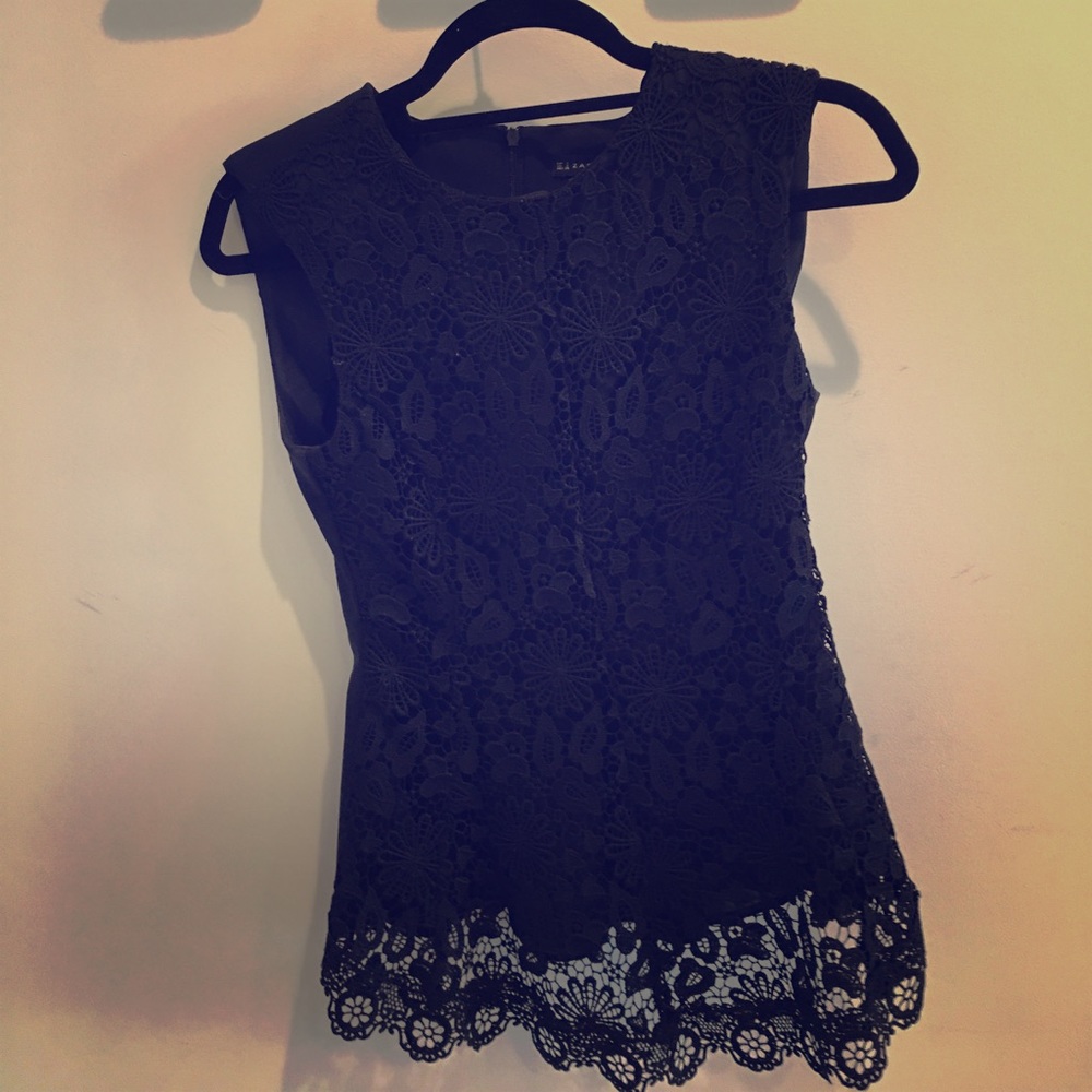 Zara lace peplum top