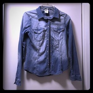 Jean long sleeve shirt