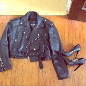Real Leather Moto Jacket