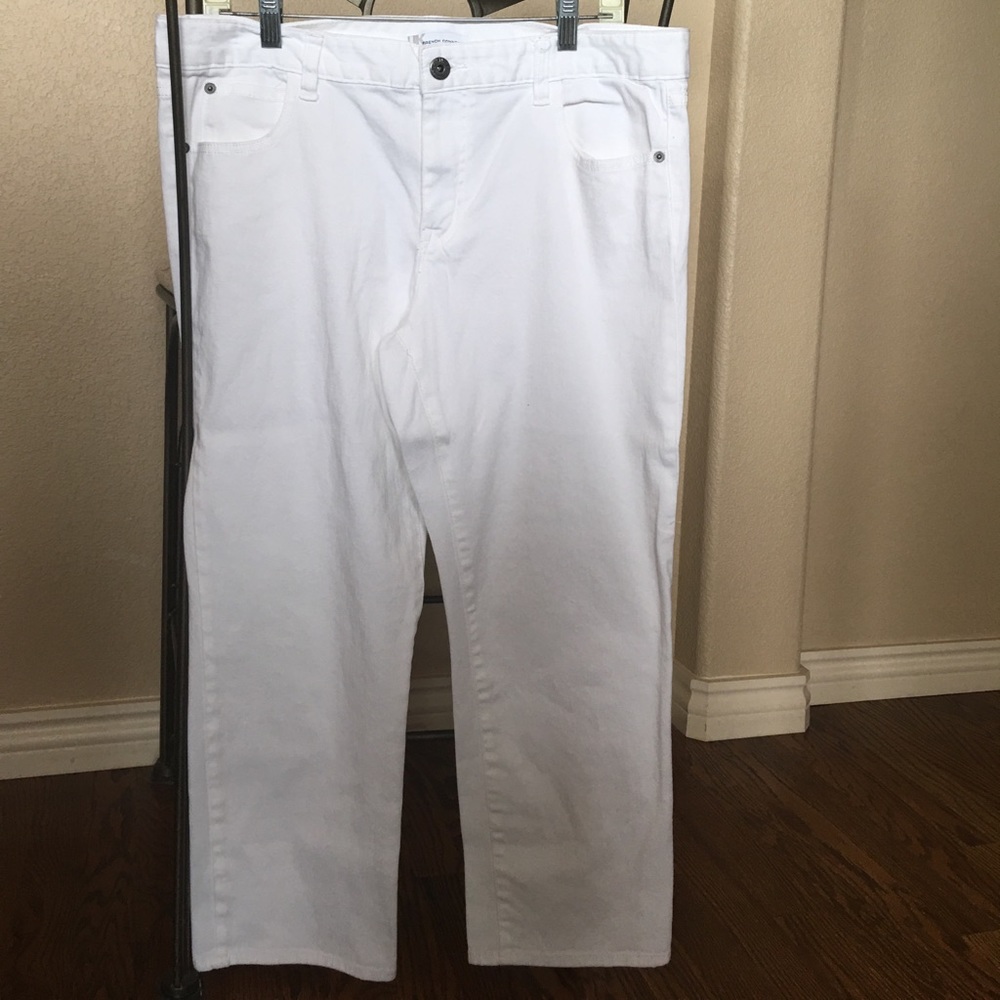 French Connection white capri/cropped jeans