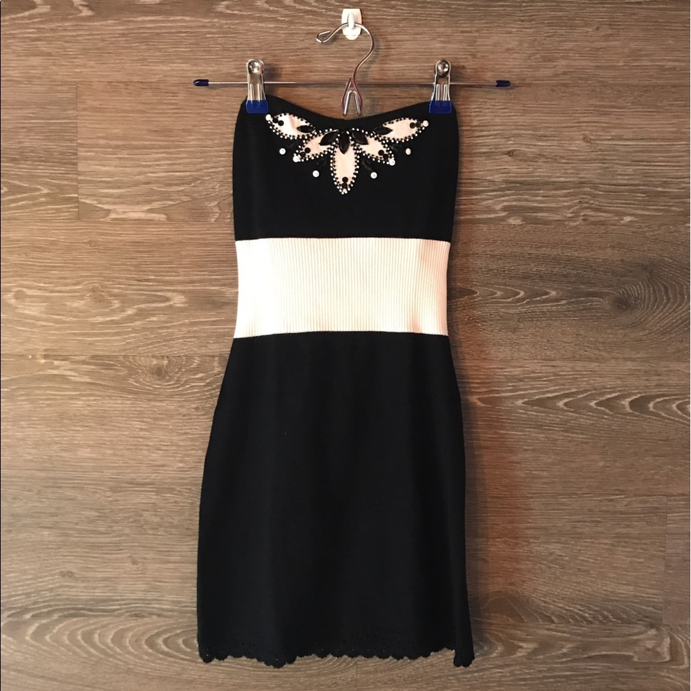 Guess Black and White tube dress/shirt