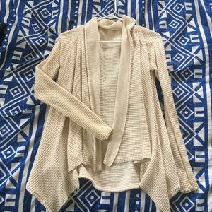 Waffle open cardigan!