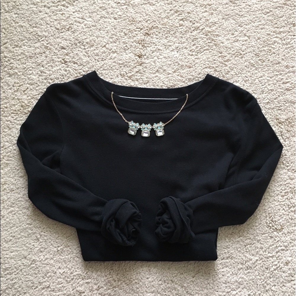 GAP Supersoft long-sleeved black T-shirt