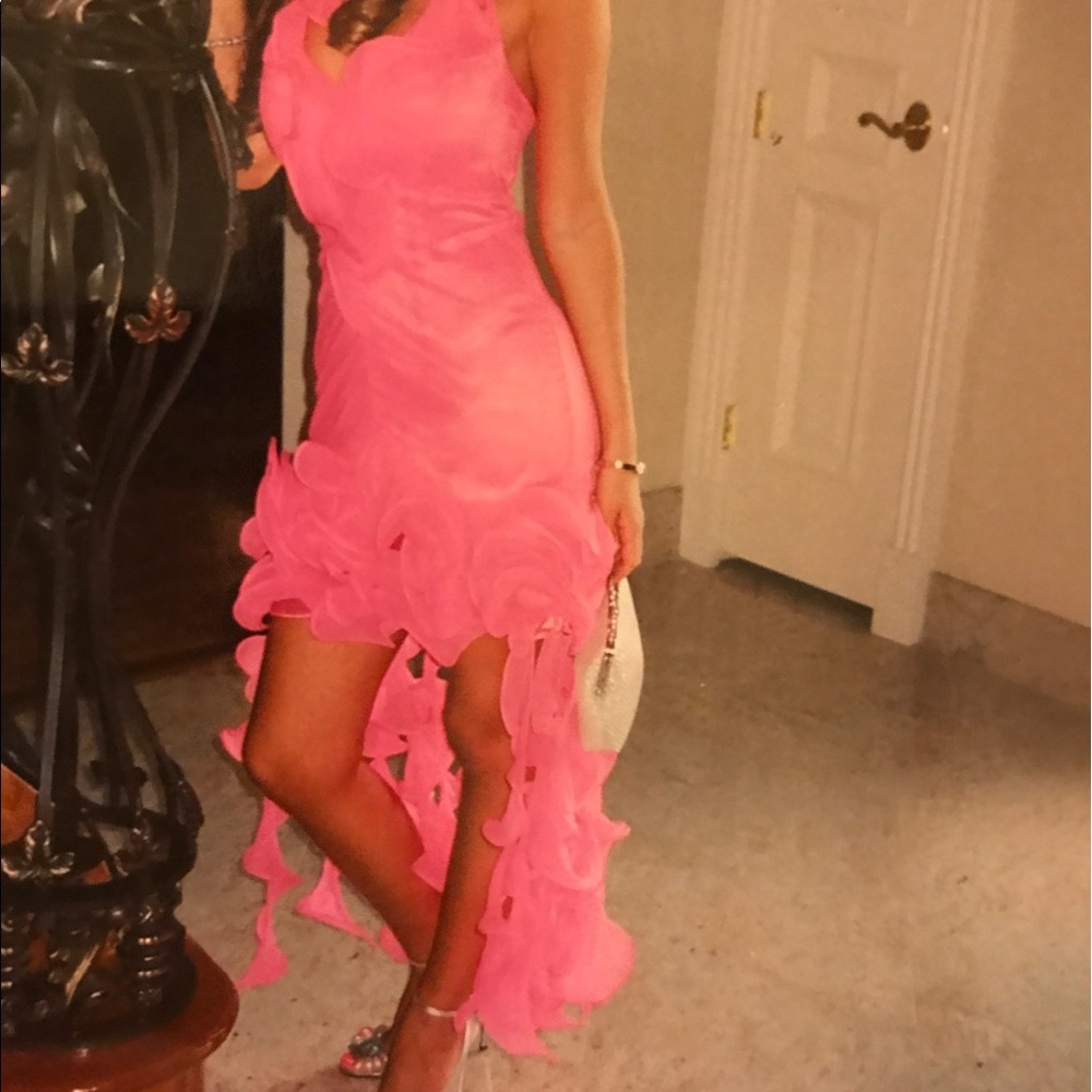 Hot pink dress