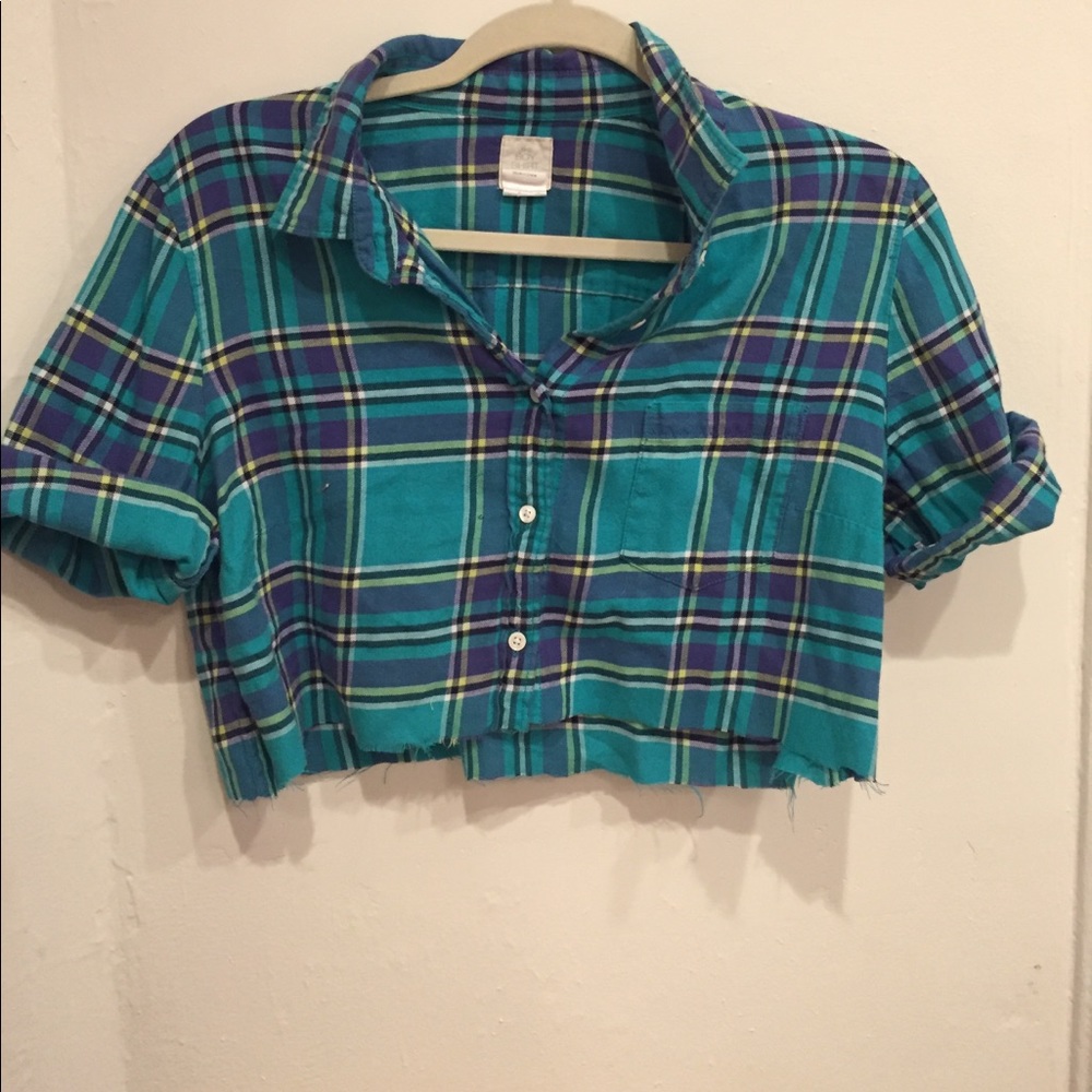 Cropped J Crew button up