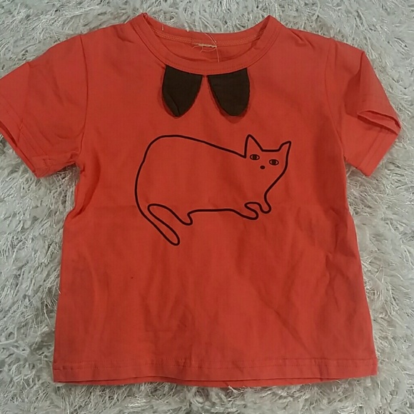 Other - SALE***Coral Kitty Tee shirt. Kid   :)
