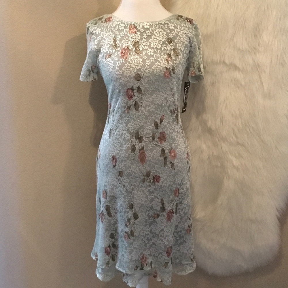 Studio Connection Fully Lined Lace Dress sz 6 NWT