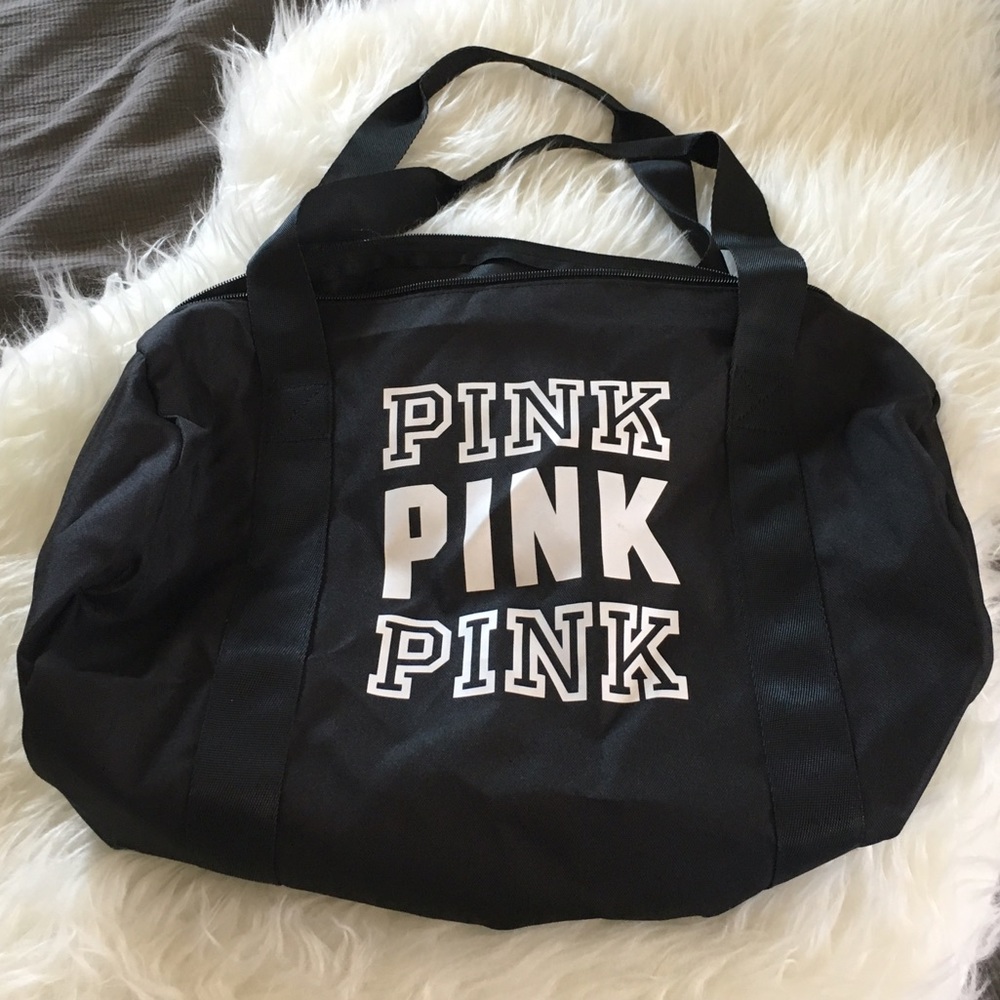 Pink Victoria's Secret Duffle Bag