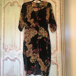 For Love & Lemons velvet floral dress!