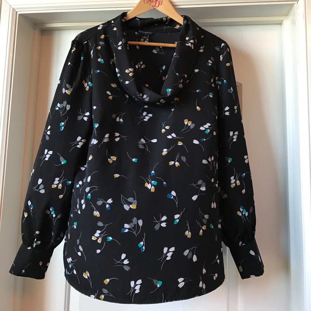 Floral Boat Neck Blouse