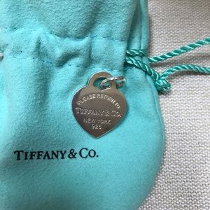 Tiffany & Co. Heart Charm with Tiffany Bag
