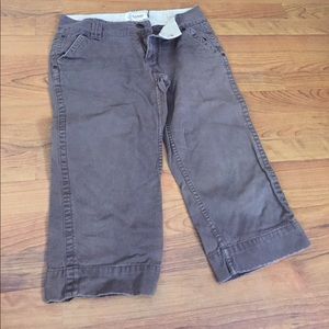Old Navy brown capris pants