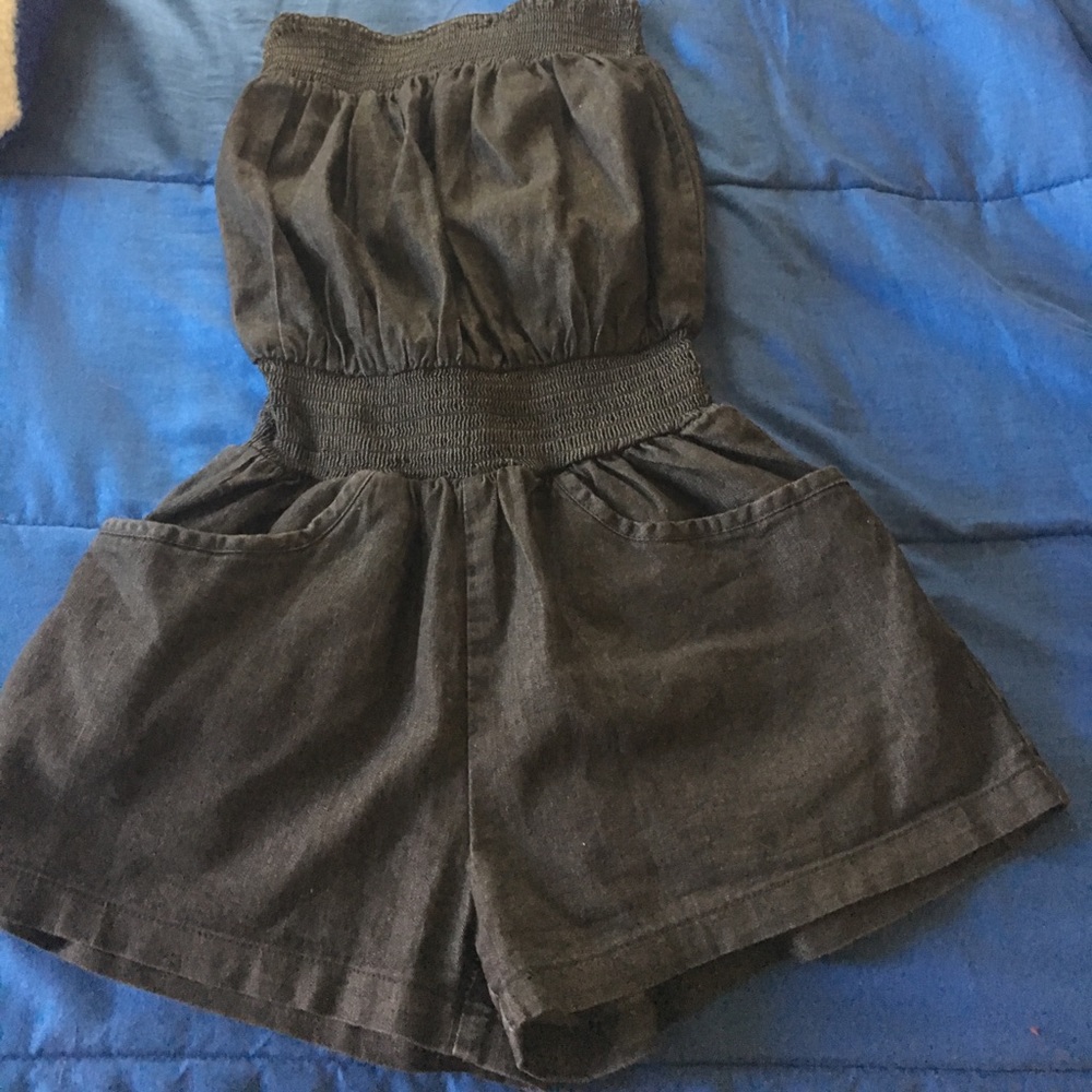 One Piece Strapless short bodysuit!