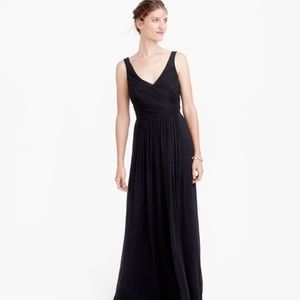 Navy Chiffon J.Crew long bridesmaid dress