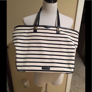Rebecca Minkoff Everywhere Canvas Navy Stripe Tote