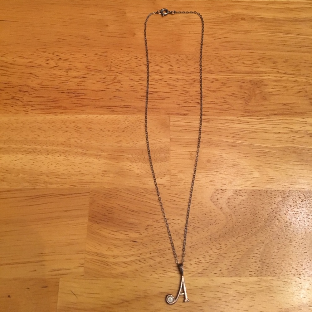 Monogram A necklace