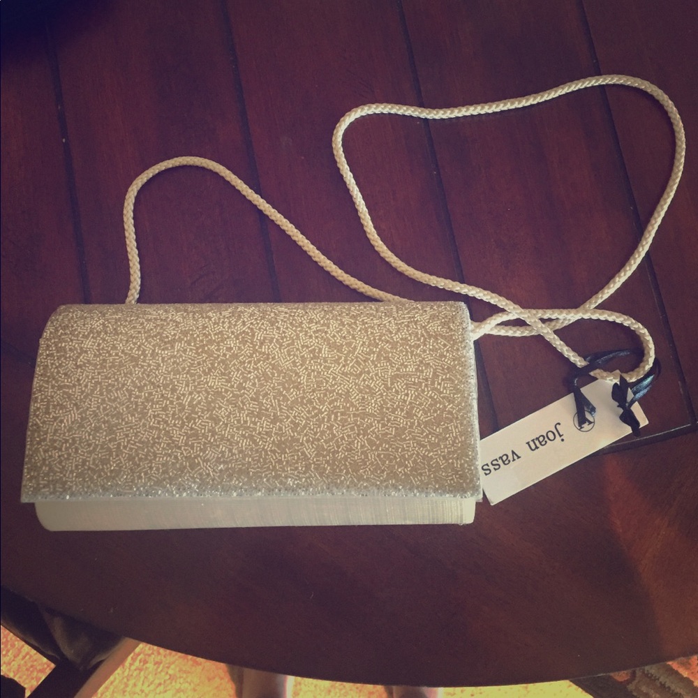 Gold evening bag
