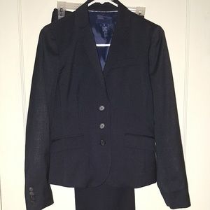 JCrew Navy Blue Pinstriped Suit