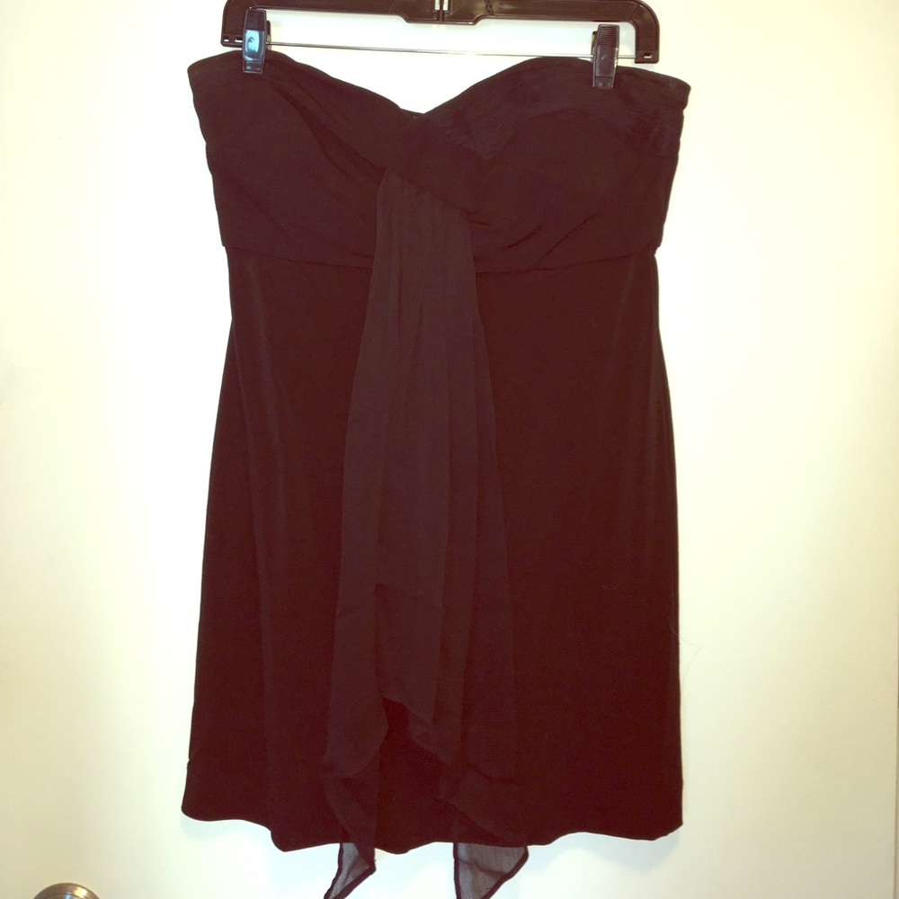 BCBG strapless little black dress