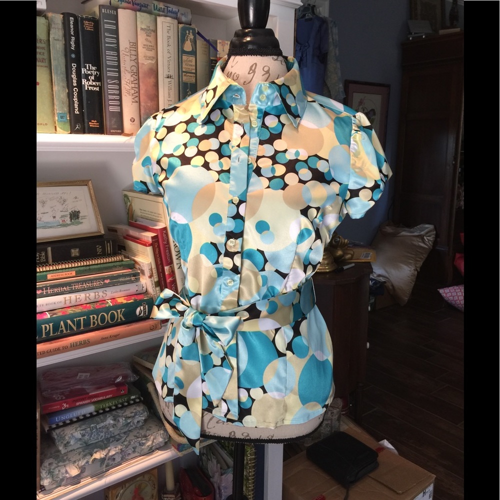 Apt 9 petite satin blouse