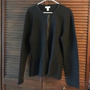 Loft heavy sweater jacket