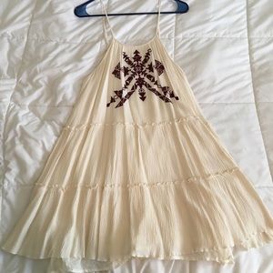 White flowy sundress