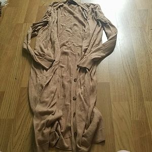 Tan duster cardigan