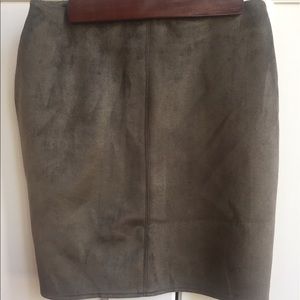 Suede Mini Skirt
