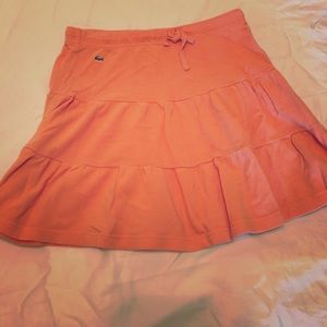 Orange Lacoste Skirt