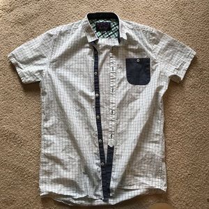 Plaid pocket button down. Perfect condition.