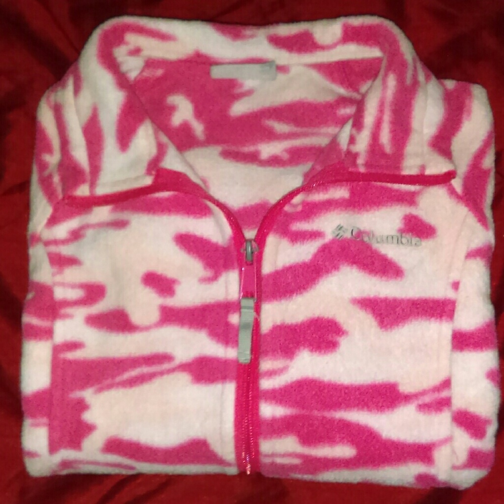 Columbia fleece camo girls jacket
