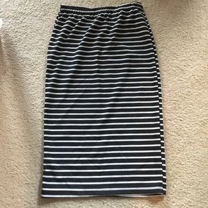 Tight, stretch pencil skirt