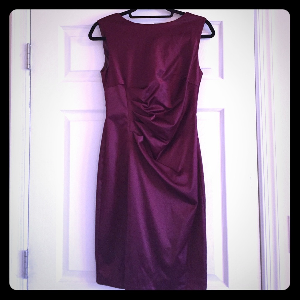 The Limited Maroon Size 8 Satin Formal Dress