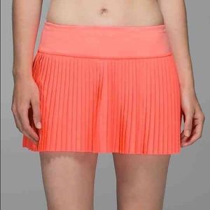 lululemon pleat to street skirt II grapefruit