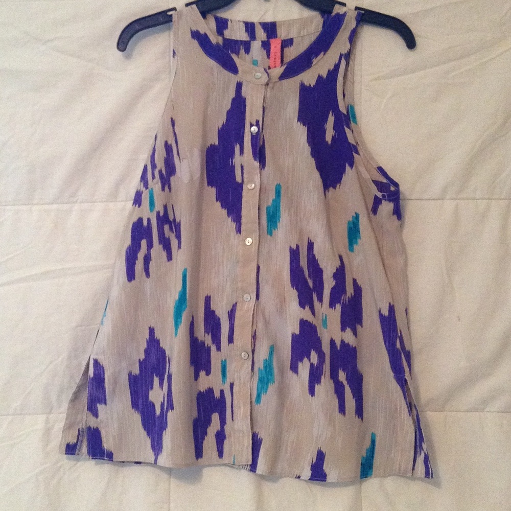 Button up tank top